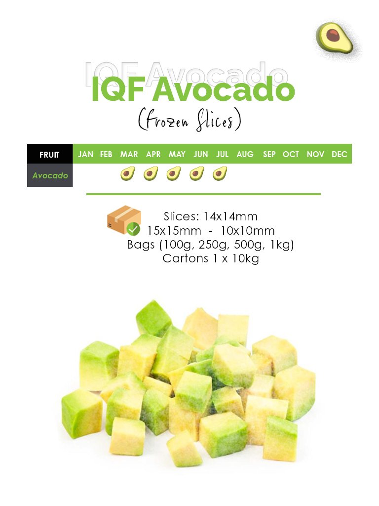 iqf avocado responsive